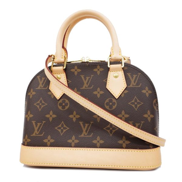 1240001051039 1 Louis Vuitton Alma Bb Monogram Two Way Bag Brown