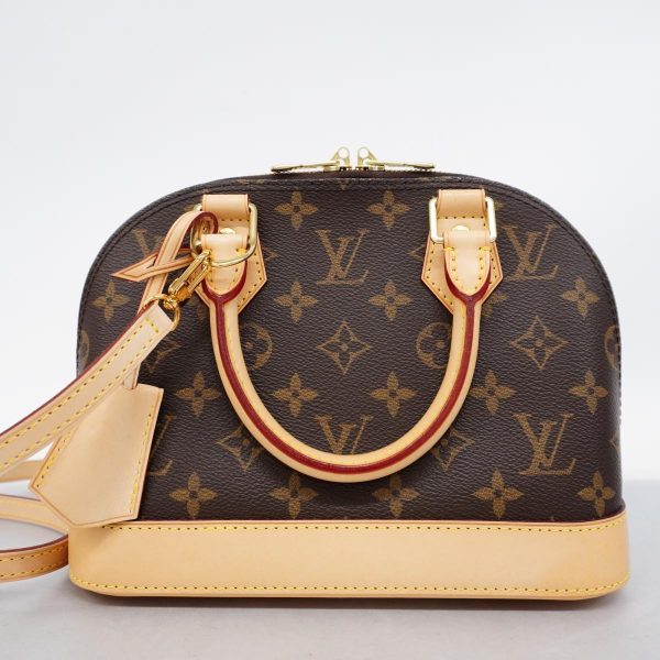 1240001051039 12 Louis Vuitton Alma Bb Monogram Two Way Bag Brown