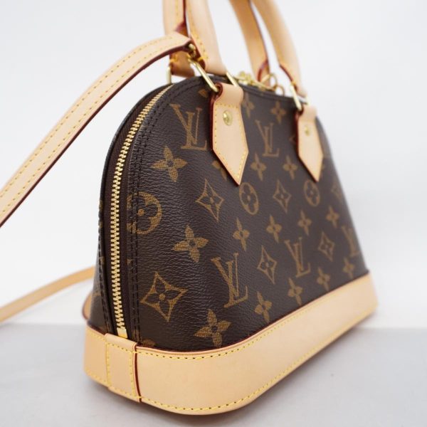 1240001051039 2 Louis Vuitton Alma Bb Monogram Two Way Bag Brown