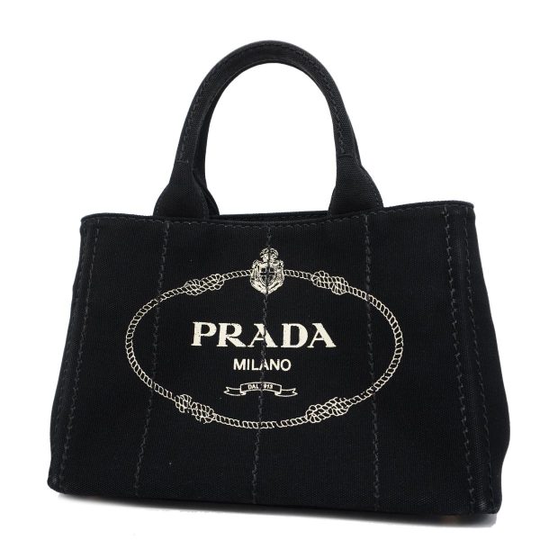 1240001051073 1 Prada Canapa Tote Bag Black