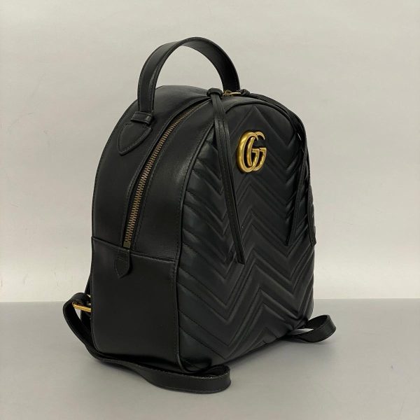 1240001051113 2 Gucci Gg Marmont Rucksack Black