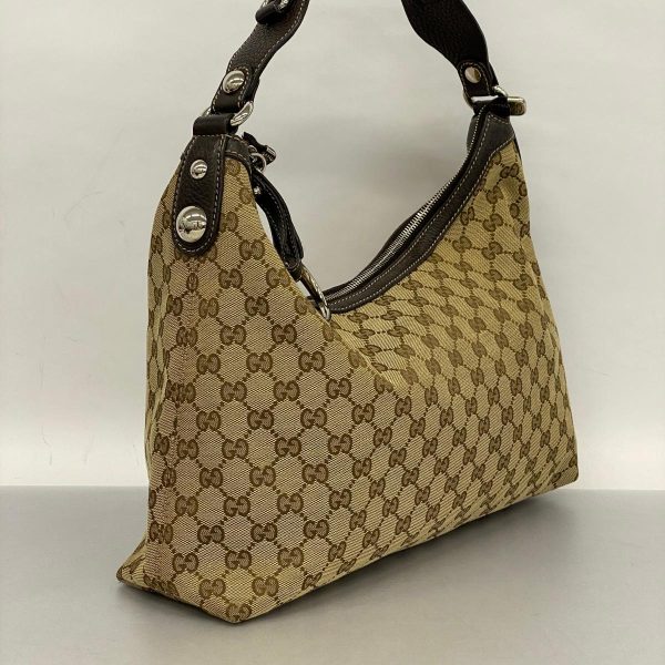 1240001051116 2 Gucci Horsebit Gg Two Way Bag Brown