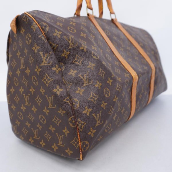 1240001051128 2 Louis Vuitton Keepall 55 Monogram Bag Brown