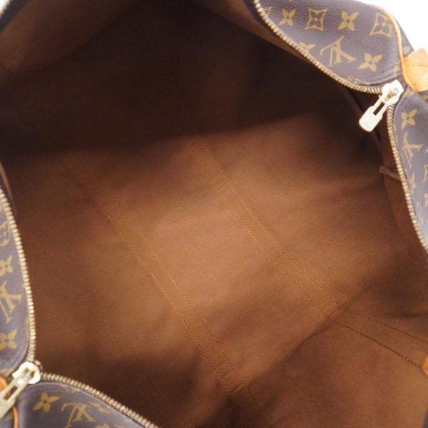 1240001051128 4 Louis Vuitton Keepall 55 Monogram Bag Brown