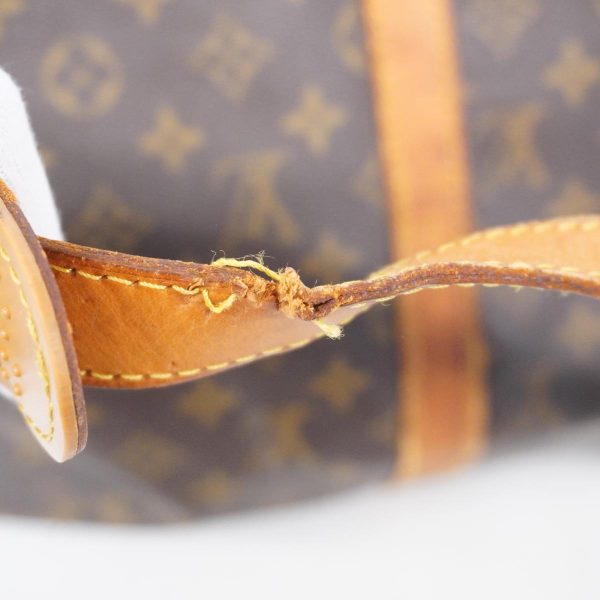 1240001051129 6 Louis Vuitton Keepall Bandouliere 50 Monogram Bag Brown