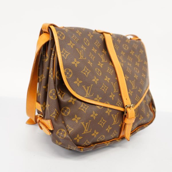 1240001051131 2 Louis Vuitton Saumur 35 Monogram Shoulder Bag Brown