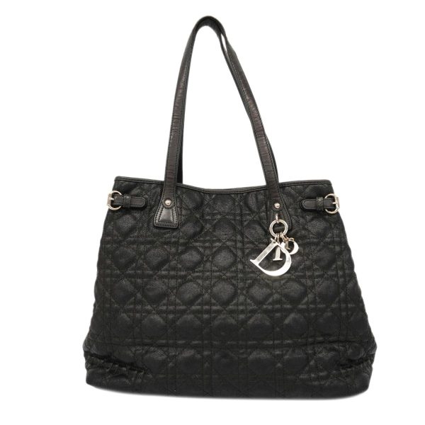 1240001051136 1 Christian Dior Panarea Cannage Tote Bag Black