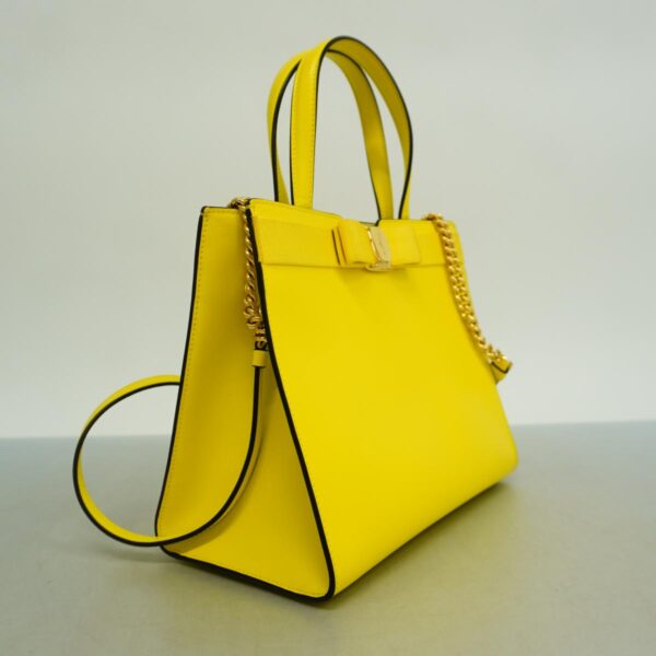 1240001051150 2 Salvatore Ferragamo Vara 2WAY Bag Yellow