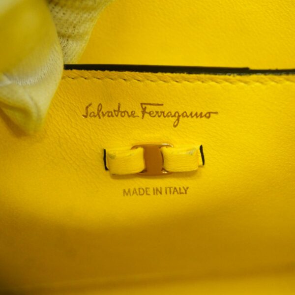 1240001051150 5 Salvatore Ferragamo Vara 2WAY Bag Yellow