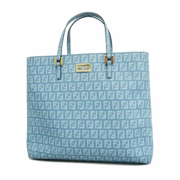 1240001051155 1 Fendi Zucchino Tote Bag Blue