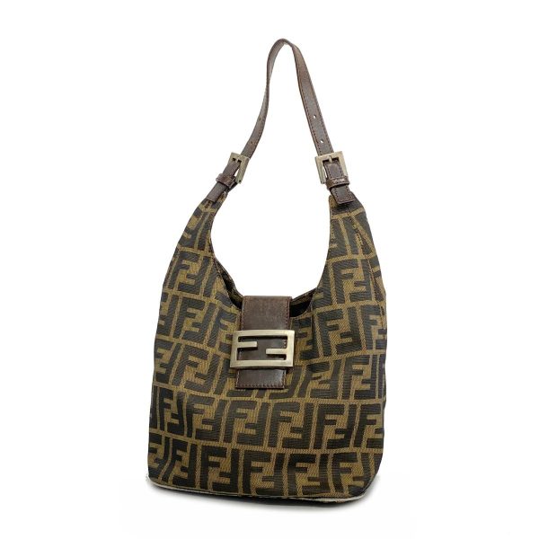 1240001051180 1 Fendi Zucca Nylon Handbag Brown