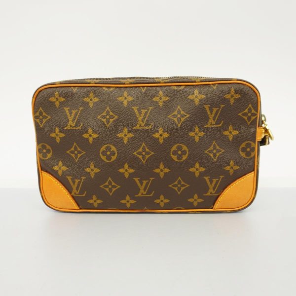 1240001051203 11 Louis Vuitton Marly Dragonne Gm Monogram Clutch Bag Brown