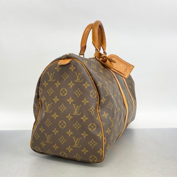 1240001051236 2 Louis Vuitton Keepall 45 Monogram Bag Brown