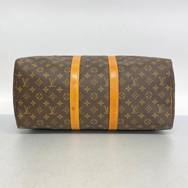 1240001051236 3 Louis Vuitton Keepall 45 Monogram Bag Brown