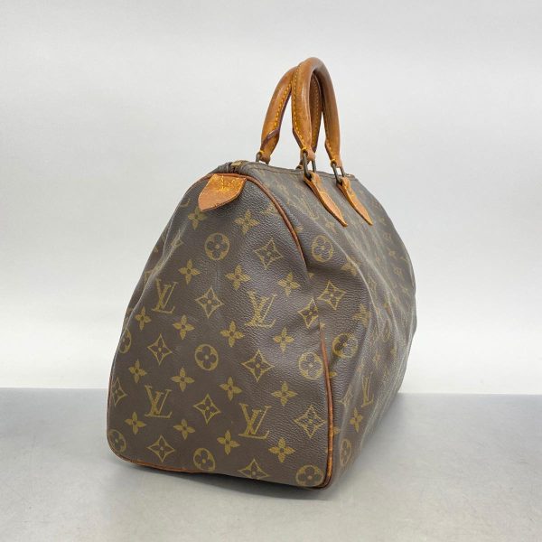 1240001051252 2 Louis Vuitton Speedy 35 Monogram Handbag Brown