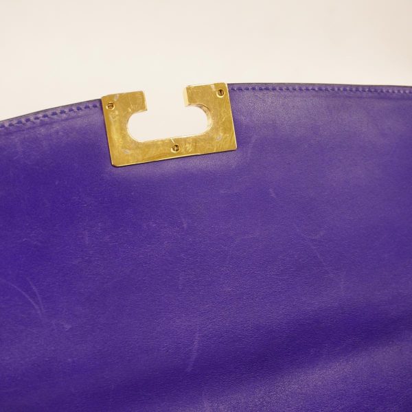 1240001051294 13 Celine Shoulder Bag Purple Blue