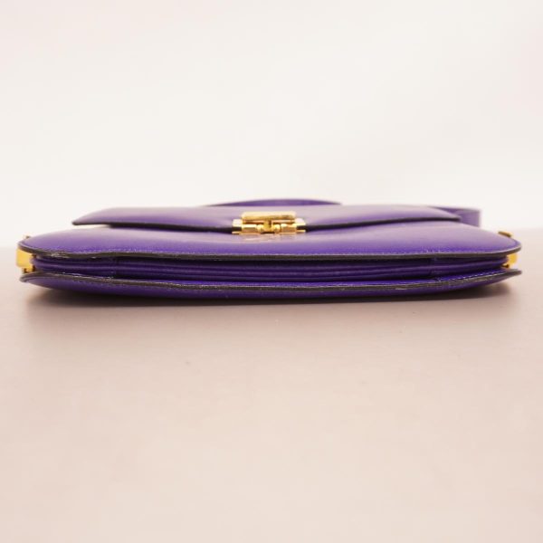 1240001051294 3 Celine Shoulder Bag Purple Blue