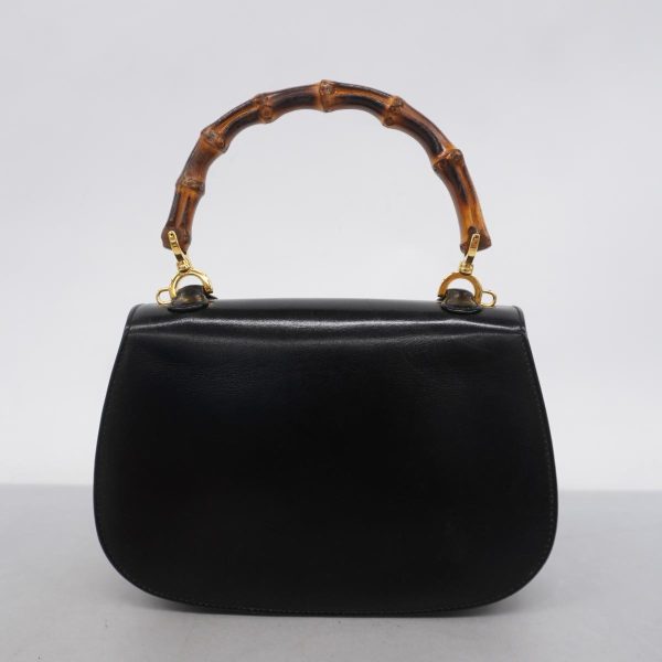 1240001051295 19 Gucci Bamboo Handbag Black