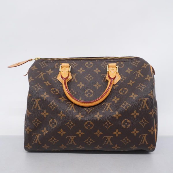 1240001051346 12 Louis Vuitton Speedy 30 Monogram Handbag Brown