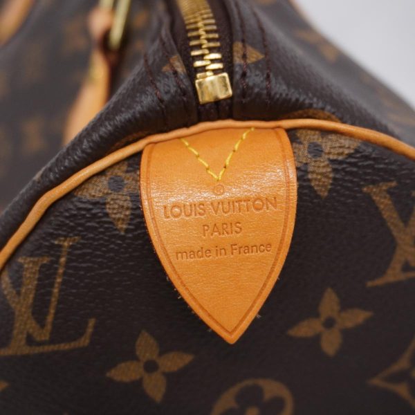 1240001051346 5 Louis Vuitton Speedy 30 Monogram Handbag Brown