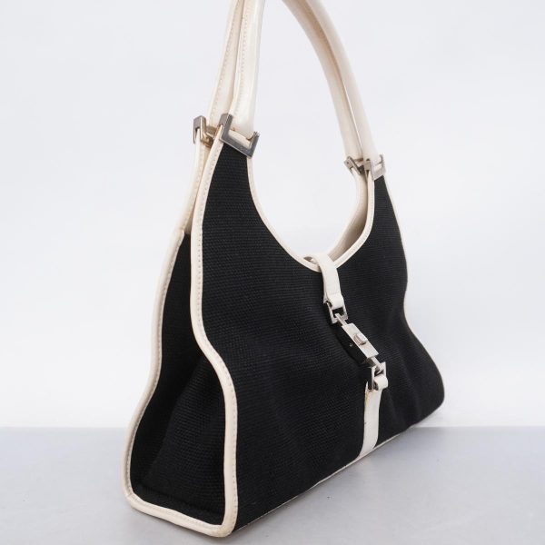 1240001051349 2 Gucci Jackie Shoulder Bag Black White