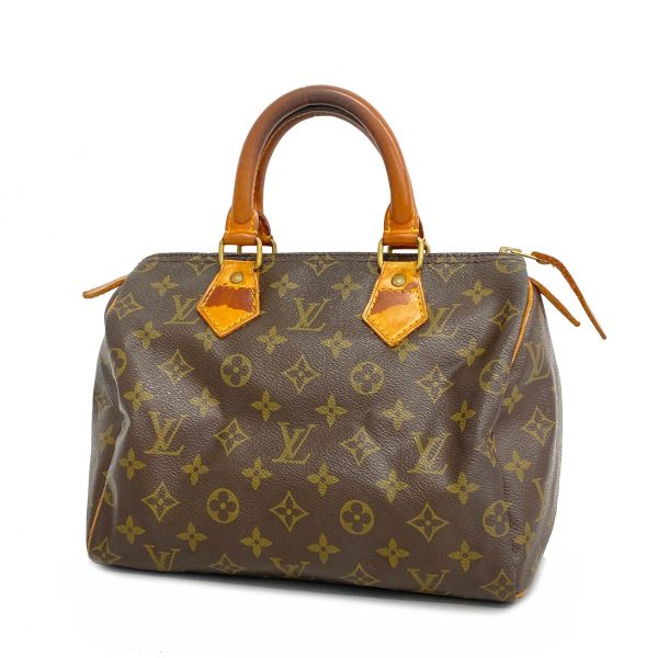 1240001051373 1 Louis Vuitton Speedy 25 Monogram Handbag Brown