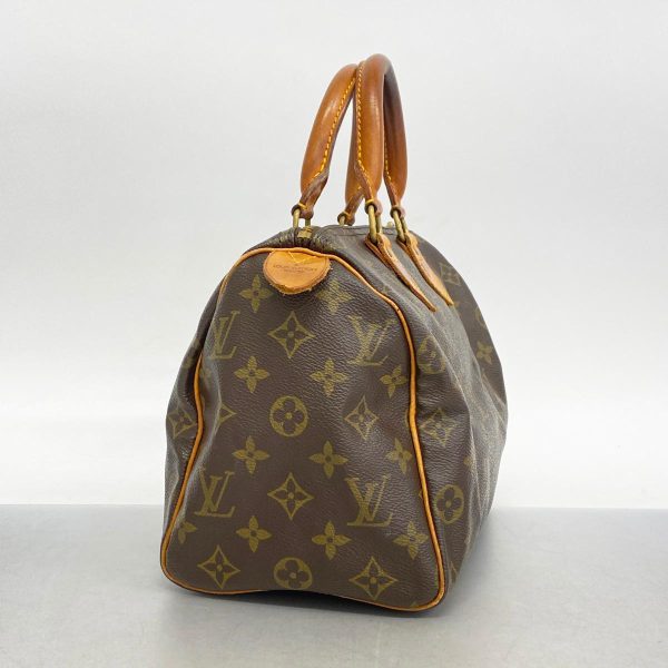 1240001051373 2 Louis Vuitton Speedy 25 Monogram Handbag Brown