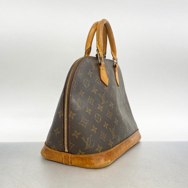 1240001051387 2 Louis Vuitton Alma Monogram Handbag Brown