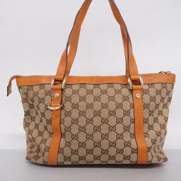 1240001051662 15 Gucci GG Tote Bag Orange Brown