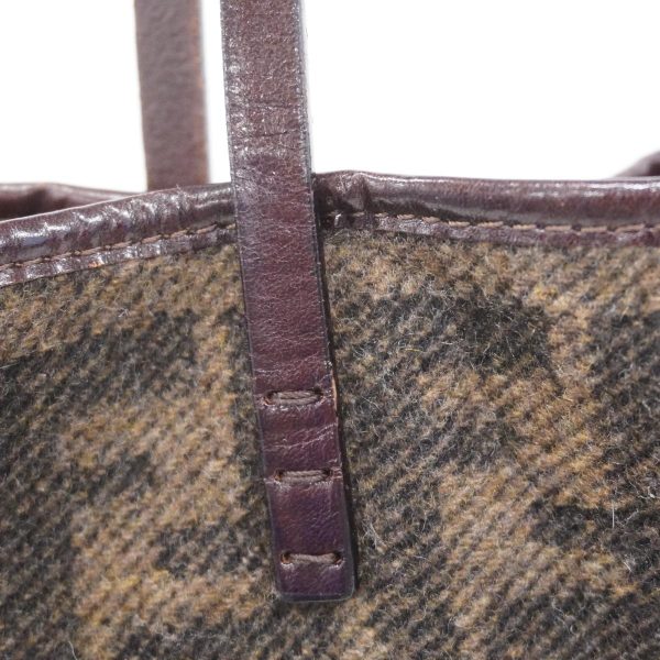 1240001051663 7 Fendi Zucca Wool Tote Bag Brown