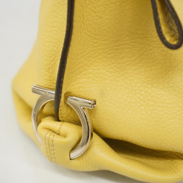 1240001051692 12 Salvatore Ferragamo Gancini 2WAY Bag Yellow