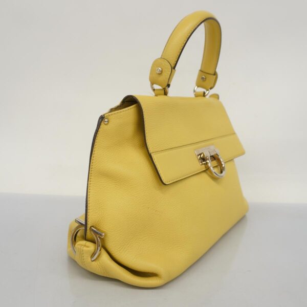 1240001051692 2 Salvatore Ferragamo Gancini 2WAY Bag Yellow