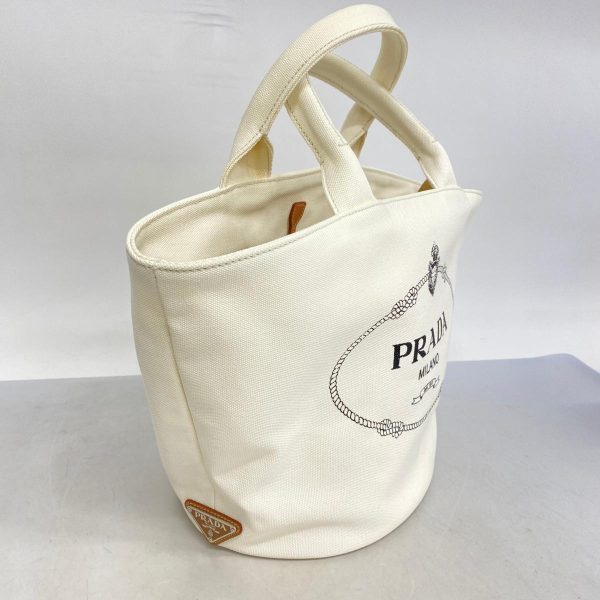 1240001051868 2 Prada Kanapa 2WAY Bag White