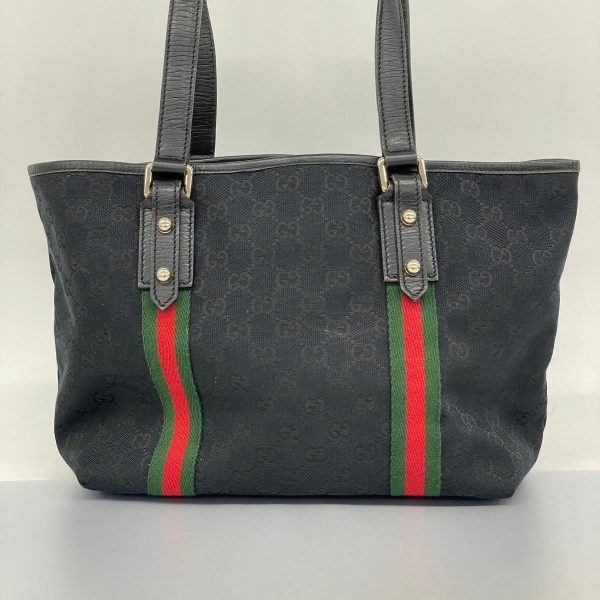 1240001051991 10 Gucci GG Sherry Line Tote Bag Black