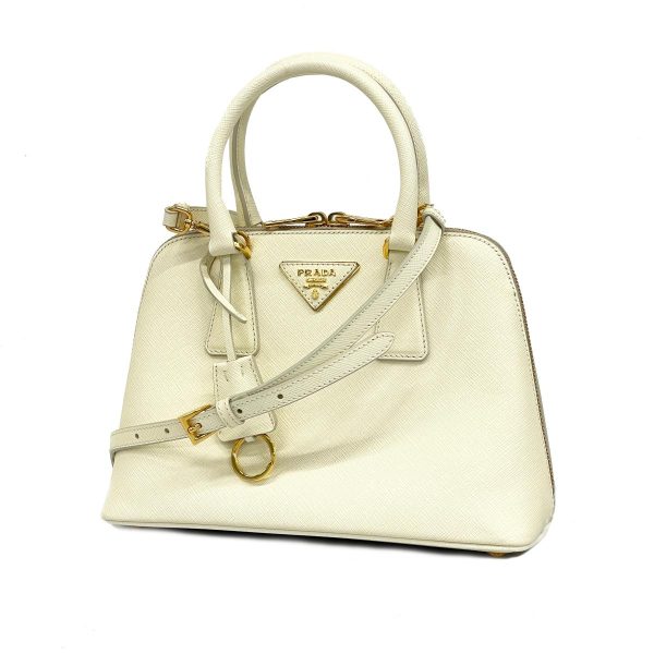 1240001052008 1 Prada Saffiano 2WAY Bag White