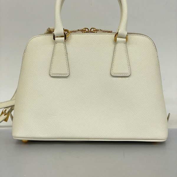 1240001052008 10 Prada Saffiano 2WAY Bag White