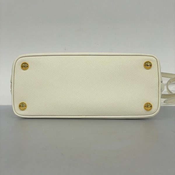 1240001052008 3 Prada Saffiano 2WAY Bag White