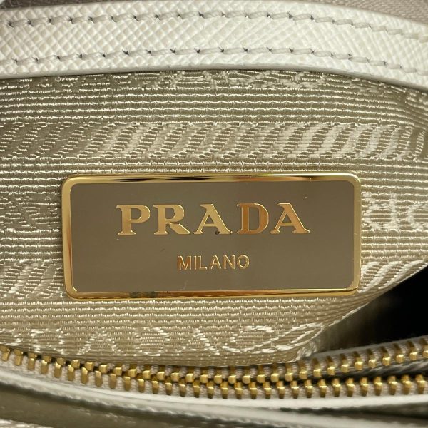 1240001052008 5 Prada Saffiano 2WAY Bag White