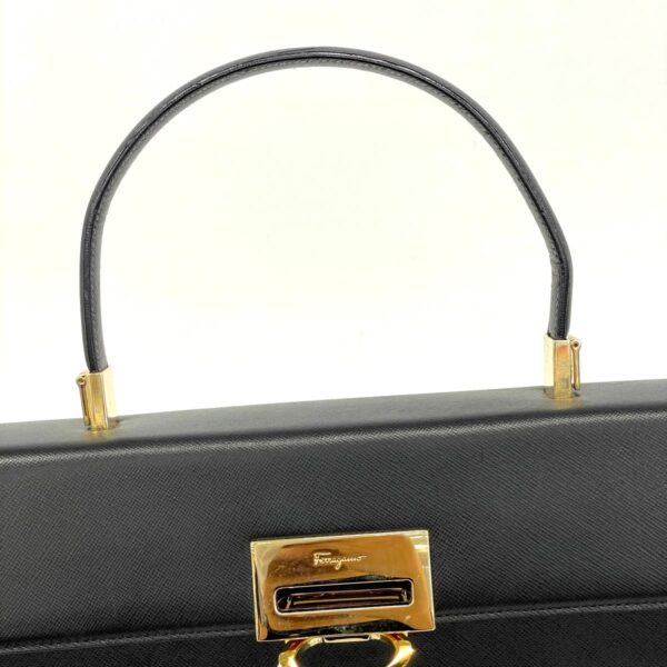 1240001052010 9 Salvatore Ferragamo Gancini 2WAY Bag Black