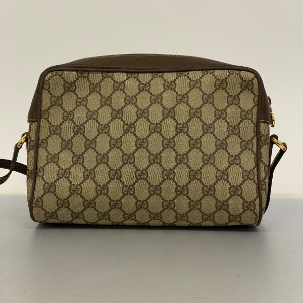 1240001052024 9 Gucci GG Supreme Sherry Line Shoulder Bag Brown