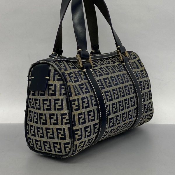 1240001052151 2 Fendi Zucchino Nylon Handbag Blue