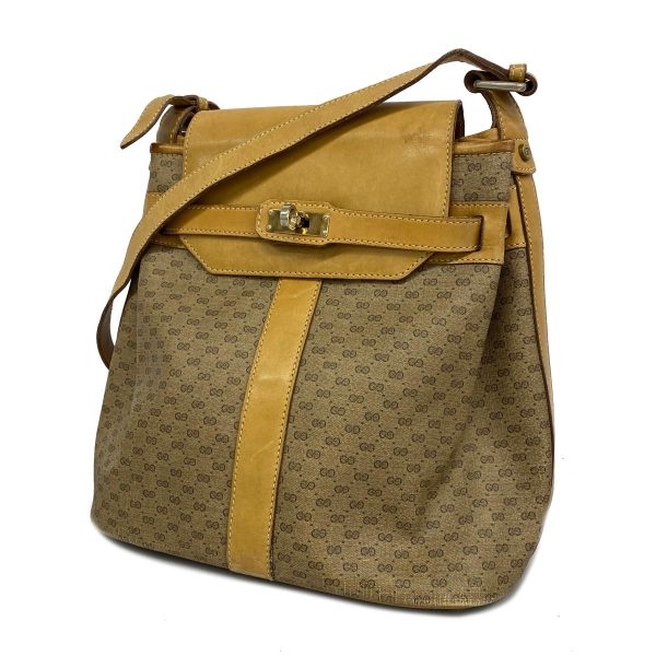 1240001052191 1 Gucci Micro GG Shoulder Bag Beige