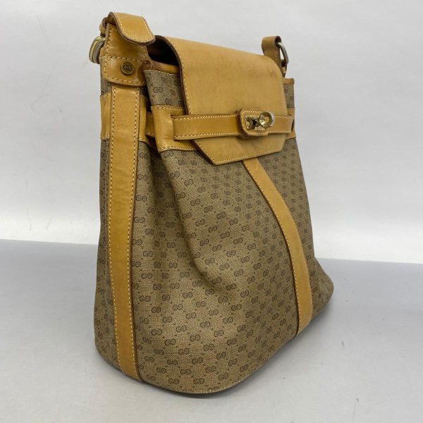 1240001052191 2 Gucci Micro GG Shoulder Bag Beige