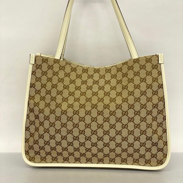 1240001052192 8 Gucci GG Horsebit Tote Bag Brown White