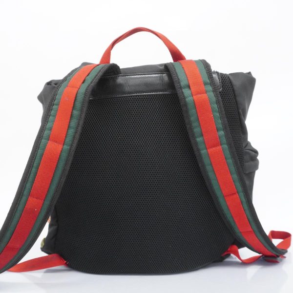 1240001052260 19 Gucci Sherry Line Nylon Rucksack Black