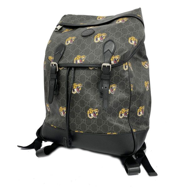 1240001052279 1 Gucci GG Supreme Rucksack Black Black