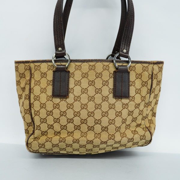 1240001052291 18 Gucci GG Tote Bag Brown Beige