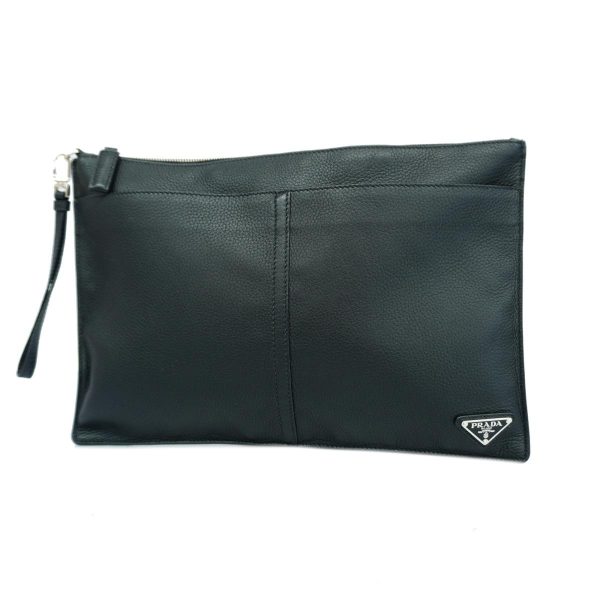 1240001052299 1 Prada Clutch Bag Black