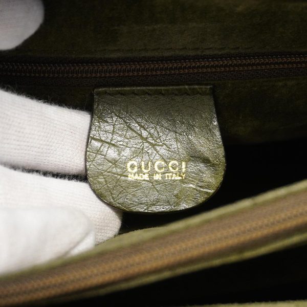 1240001052676 5 Gucci Bamboo Ostrich Handbag Khaki