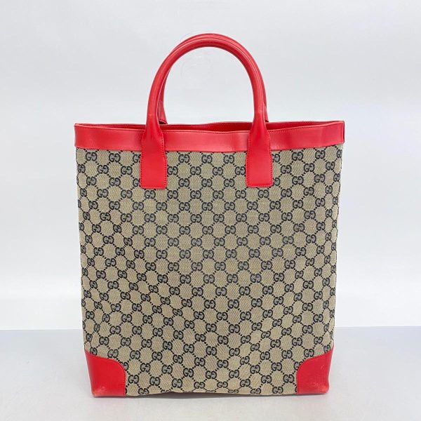 1240001052870 13 Gucci GG Tote Bag Beige Red